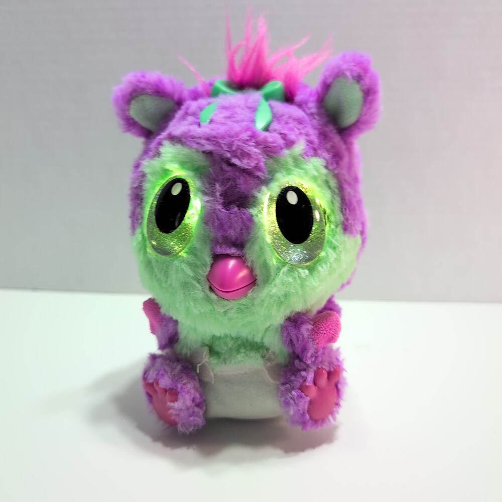 Hatchimals Hatchibabies Chipadee Girl Eyes Light Purple Green Bow No Acessories